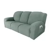 Recliner Sofa Covers Stretch for 1/2/3 Seats Jacquard Pattern Furniture Protector, Sage