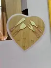 Paris Hilton Charcuterie Board and Cheese Set Bamboo Cutting Board Knife Tools