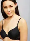 Natori Private Luxuries Demi Lace Trim Maternity Nursing Bra Black Size 32DDD