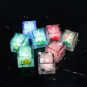 Kids Sensory Toys 8PCS Led Light Up Bath Toys Light Up Ice Cubes for Babies