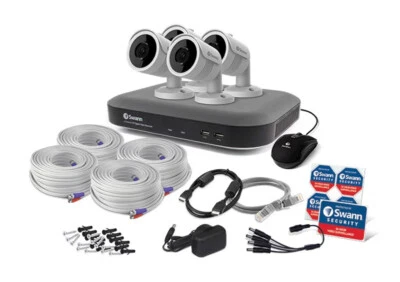 Swann 4 Bullet Camera 8 Channel 4K-Upscale DVR Security System