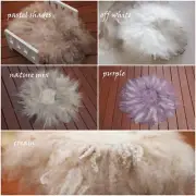 FLUFFY Merino Wool Felt Layer, Basket Stuffer Filler, Newborn Baby Photo Prop