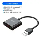ORICO SC2 External USB Sound Card 3.5mm Audio Adapter with Volume Control