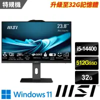 在飛比找momo購物網優惠-【MSI 微星】24型i5十核液晶特仕電腦(PRO AP24