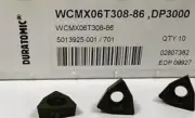 10 PCS ORIGINAL INSERTS WCMX06T308-86 DP3000