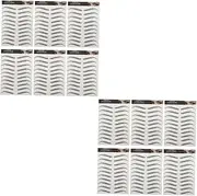 NOLITOY Sets Eyebrow Stencil Set Natural Hair-like Stencil Kit for Eyebrows Sheets