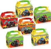 12pk Monster Truck Theme Party Paper Candy Gift Boxes - Kids Birthday Gift Bags Party Favour