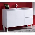 Roma 1200mm Slim Ceramic Top Vanity Unit with Finger Pull Modern & Functional