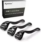 Beard Growth Roller Derma Roller 3Pack 0.5n 1.0 1.5 mm Beard Roller Titanium
