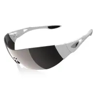 在飛比找momo購物網優惠-【ADHOC】DARkness運動太陽眼鏡(亮白色系)