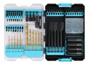 DuraTech 87 PCS Impact Screwdriver Bit Drill Bit Set Socket Set Hex Shank Adapte