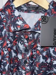 G/FORE NWT Golf Palm Fronds Tech Pique Polo Size XXL/2XL Floral Hawaiian