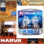 Narva H11 Performance Halogen Headlight Globes 12V 55W Blue Plus 110 Pgj19-2