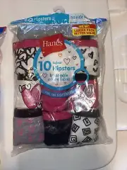 Hanes Girls Underwear 10 Pack Hipsters Bikinis Or Briefs Tagless