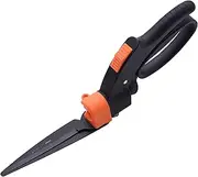 Edward Tools Swivel Hand Grass Shears with 360 Degree Rotation - Harden Stainless Steel Blade Lawn Scissors - Easy Edging - Ergo Grip Handle with Safety Lock