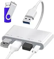 Triple Display, Dongle Multi Monitors, USB Docking Station, Display Hub Multiple Adapter, Thun-derbolt Laptop USB C Dock for Ma-cBook