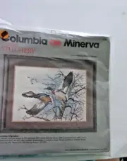 Columbia Minerva Crewel Stitchery Kit #7738 AUTUMN MIGRATION Mallard Ducks