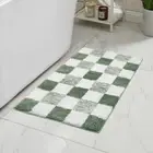 Microfiber Bathroom Rugs Water Absorbent Fluffy Rug for Bathtubs Bedroom