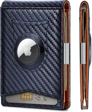 Mens Wallet for Airtag or Standard Use, Slim Front Pocket Wallet for Gift Men 11