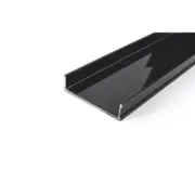 Grates 2 Go 3000mm Black Modular Shower Drain Base Channel