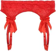 [Generic] Women Garter Belt Low Lace Floral Suspender Belt