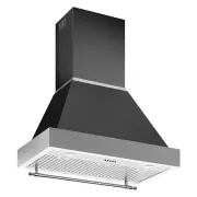 BERTAZZONI HERITAGE CANOPY RANGEHOOD - MATT BLACK/STAINLESS STEEL (NE) 100
