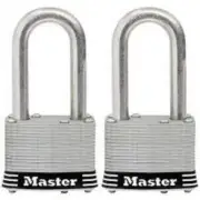 Master Lock 2-Pack 2.078-in Laminated Stainless Steel Shackle Keyed Padlock