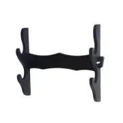 Wall Mount Samurai Sword Holder Stand Katana Tanto Hanger Bracket Rack 2 Tier