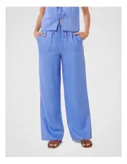 [Forever New] Logan Drawstring Straight Leg Pants in Blue