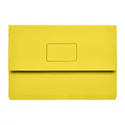 Marbig Slimpick Foolscap Document Wallet Yellow