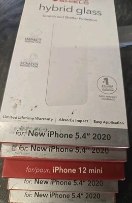 ZAGG Invisible Shield Glass Screen Protector Apple iPhone 12 Mini5.4 2020 5 Pack