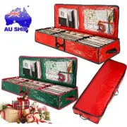 Christmas Xmas Wrapping Paper Storage Bag Tidy Gift Wrap Organizer Decoration TK