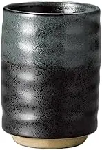 Black Crystal Sushi Tea Cup [3.0 x 4.3 inches (7.7 x 10.8 cm)] | Sushi Tea Cup |