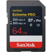 [SanDisk Genuine Product] SD Card 64GB SDXC Class10 UHS-II V90 Read Maximum 300M