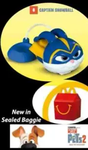 McDonalds Captain Snowball #6 Happy Meal Toy 2019 Secret Life Of Pets 2 Sealed