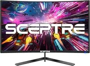 Sceptre 24-inch Curved Gaming Monitor 1080p up to 165Hz DisplayPort HDMI 99% sRGB, AMD FreeSync Build-in Speakers Machine Black (C248B-FWT168)