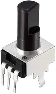 XYWHPGV Carbon Film Potentiometer, 50K Ohm Variable Resistors Single Turn Rotary Half Shaft D Type Design 10pcs(f1a92 44b15 c8d7f 428cd 01682 fae02