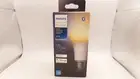 PHILIPS HUE 563239 75W A19 SMART LED TUNABLE WHITE LIGHT BULB BLUETOOTH SEALED