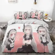 o1575 Reincarnated- Slime -Anime- Duvet Cover Set - 3D Digital -Print -Ultra-Soft Microfiber, 3 Piece- Bedding Set with Zipper -Closure,- Includes- 1