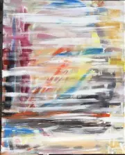 “Worldly Traveler ”, #michaelscottwoodcock Abstract Oil Painting Canvas Art