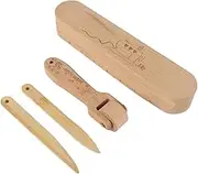 4Pcs Tailor's Clapper Set, Hardwood Seam Presser Tool for Quilter Pressing & Flattening, Sewing Wood Clapper