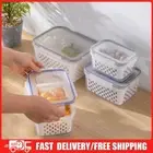 3 Pack Fruit Storage Containers BPA-Free Food Storage Containers for Fridge