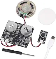 ICSTATION Sound Module, Downloadable Sound Module Voice Button with 8MB Memory Push Button Control Sound Chip for DIY Personalized Voice Recording Birthday Present
