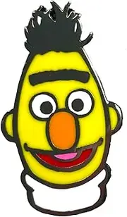 [PAWPRINT FAMILY] | Bert Enamel Pin | Sesame Street Official Merchandise, Other/mixed, One Size