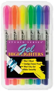 New Peter Pauper Set of 6 Highlighters Assorted Colors