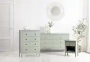 STANFORD Olive Green Bedside