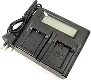 Quick LCD-Screen Mains Battery Charger for Sony NP-FW50 BC-VW1 NEX 3/5/7, ILCE-7 a7 7/B 7K/B ILCE-7R ILCE-7R II a7R II ILCE-7S ILCE-7M2 a5000 a5100 a6000 a6300 a6500 Camera