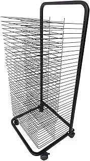 Art Drying Rack for Classroom,Painting Rack on Wheels,Suitable for Home and Art School Drying Rack(35 Shelves)