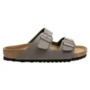 Birkenstock Unisex Arizona BirkiBuc Regular Fit Sandals Stone (EU 41)