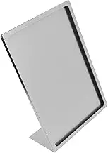 Vertical Sign Holder Tabletop Menu Display Stand Easy to Wipe Stainless Steel Menu Stand Robust and Stable Display Stand Tabletop Display Stand for Restaurants Office Store Hotels